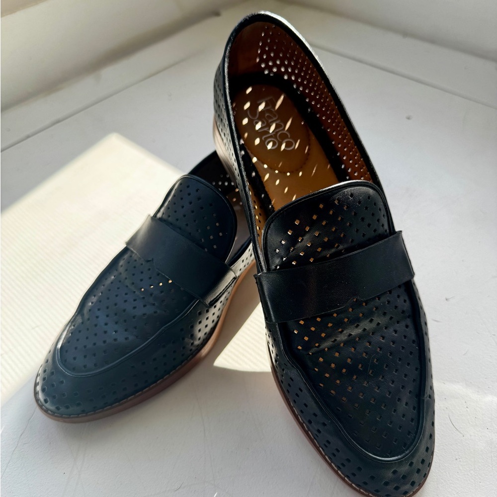 Franco Sarto Black Loafers